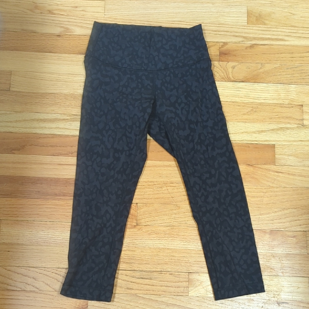 Lululemon Athletica Black Patterned Leggings